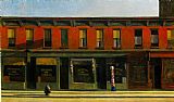 Edward Hopper Canvas Paintings - Early Sunday Morning